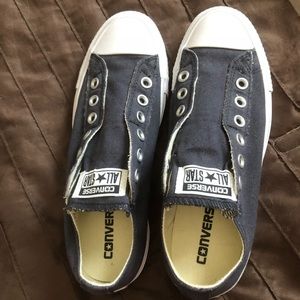 “Black” converse laceless slip-ons